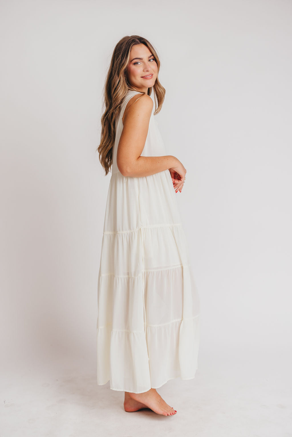 The Elias Dress in Cream