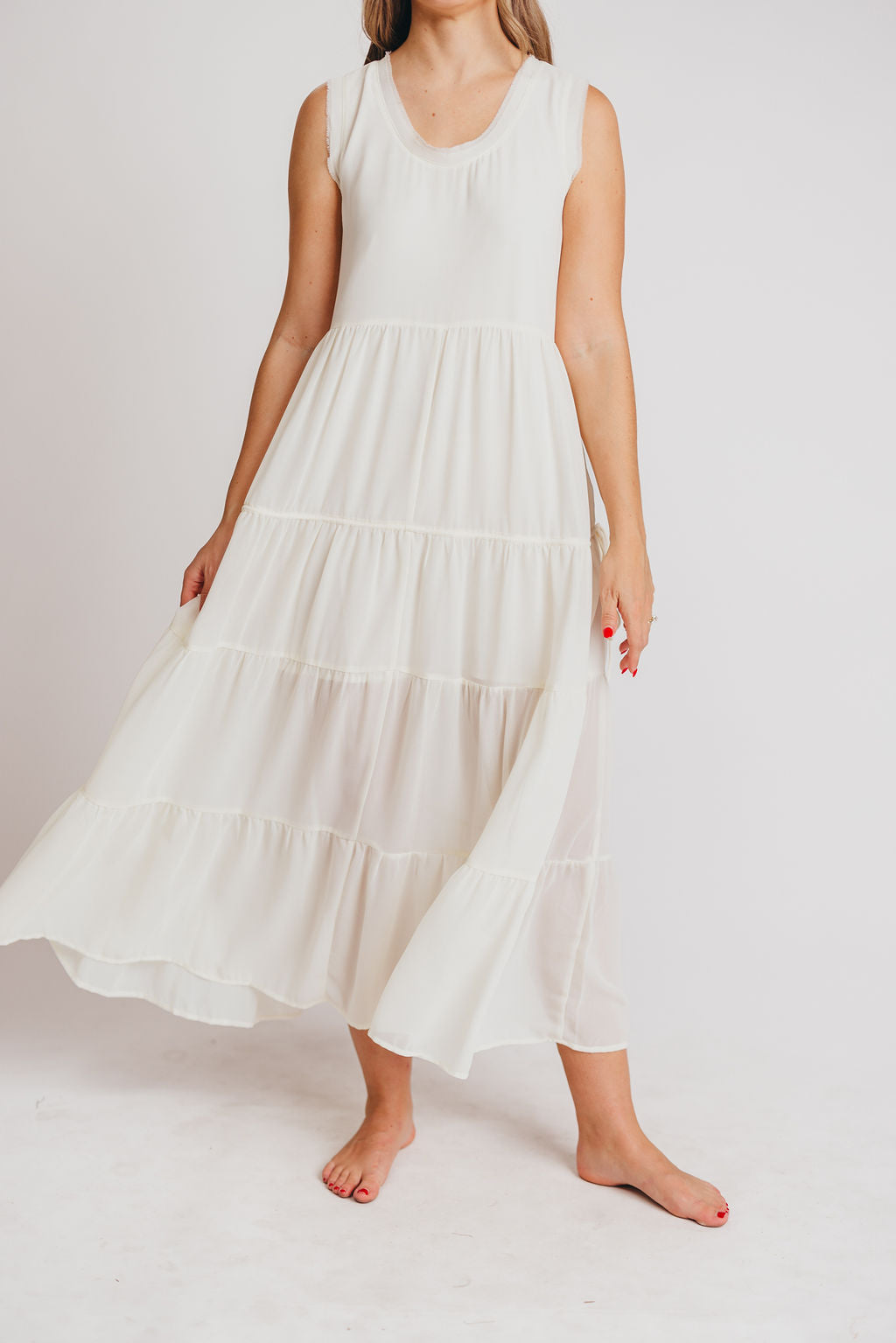 The Elias Dress in Cream