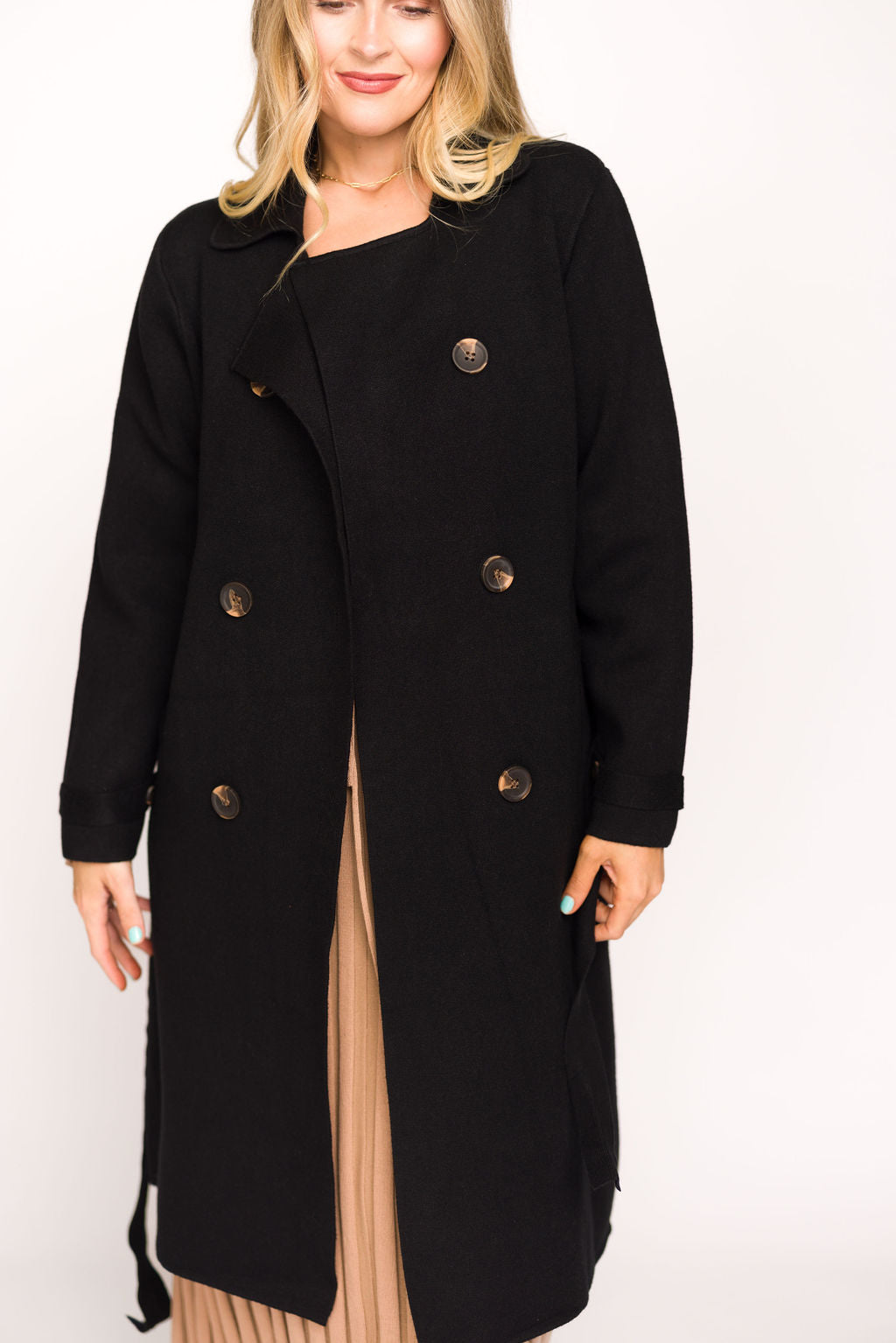 2024 Vince Black Cashmere Blend Peacoat-$485-S