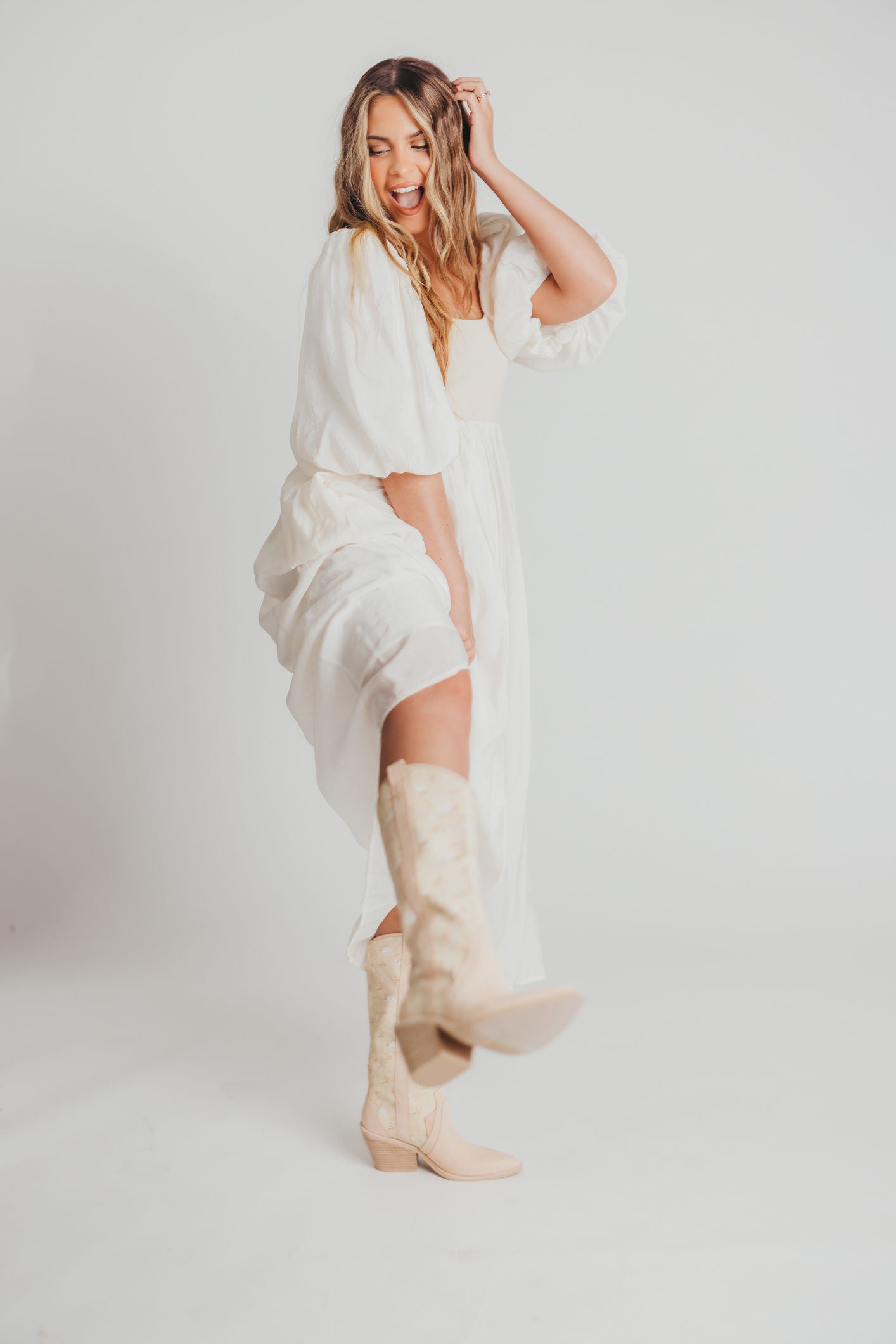 Navene Boots in Rose Multi Nubuck