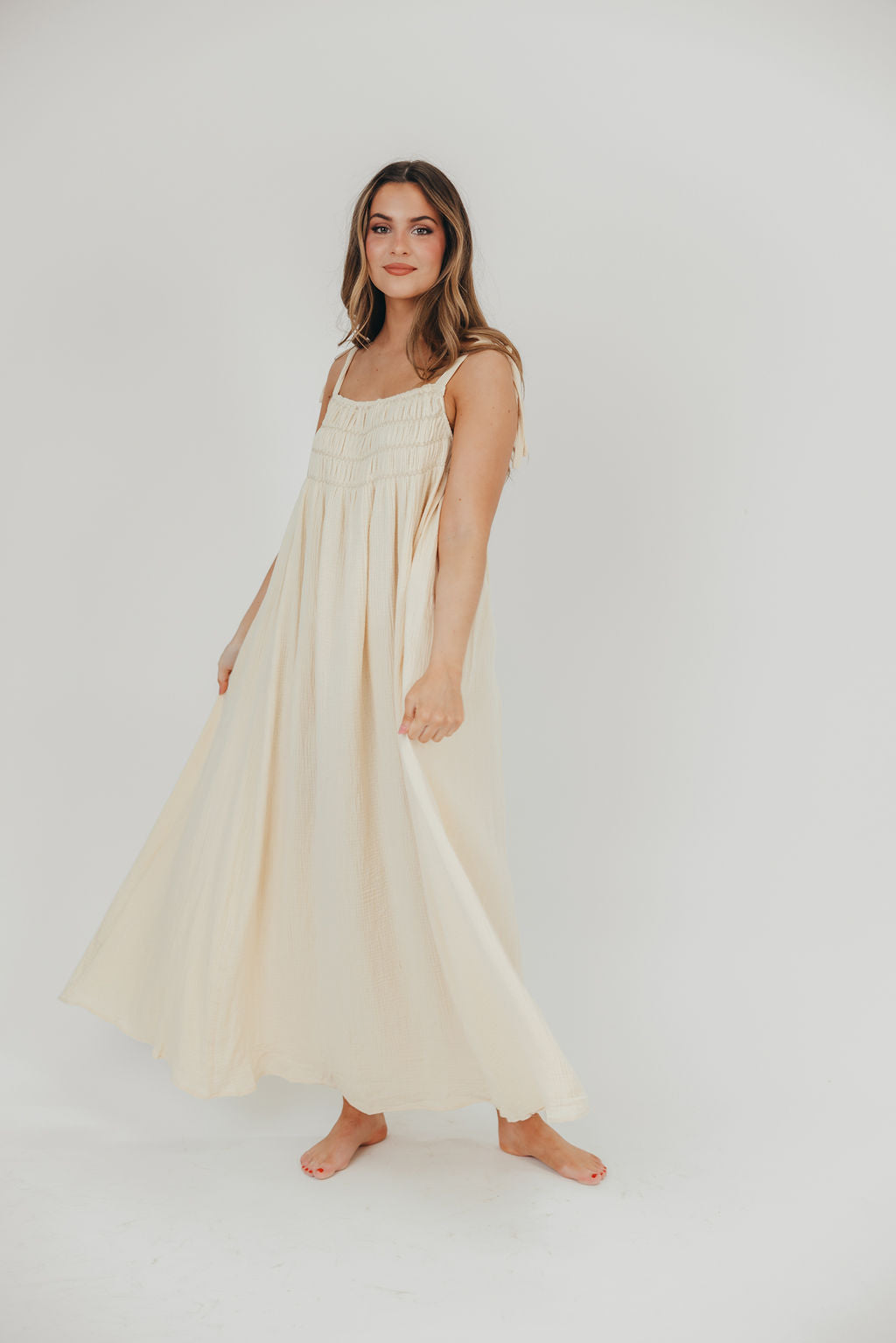 Upstate Getaway Smocked Dress • Impressions Online Boutique