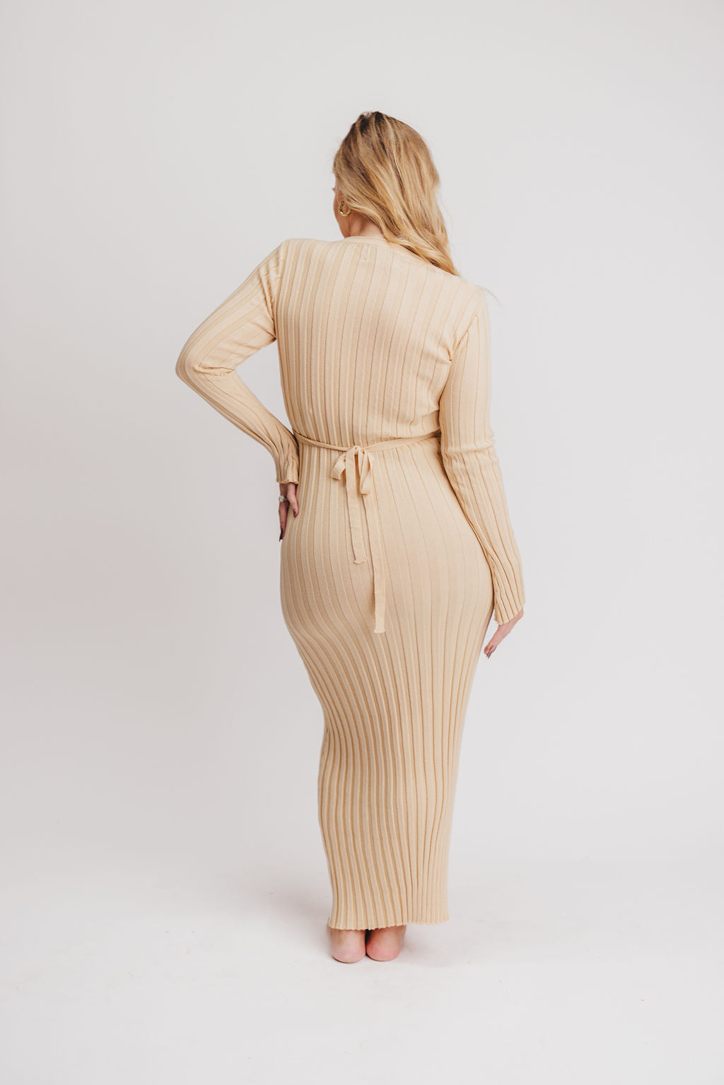 Olivia Ribbed Knit Maxi in Neutral (S-XL) - Bump Friendly - Worth Collective EXCLUSIVE!