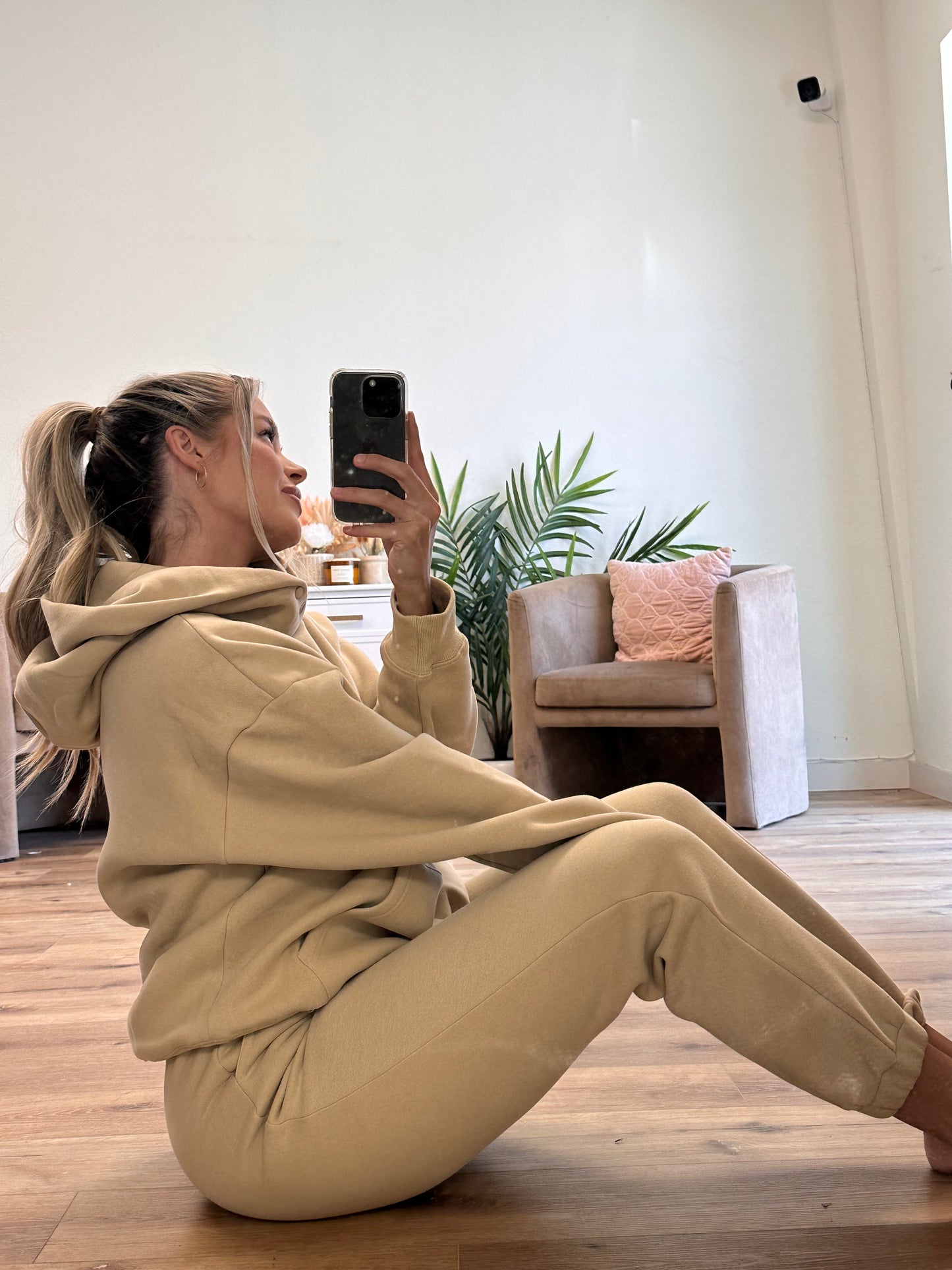 Soft and Cozy Oversized Hoodie in Taupe