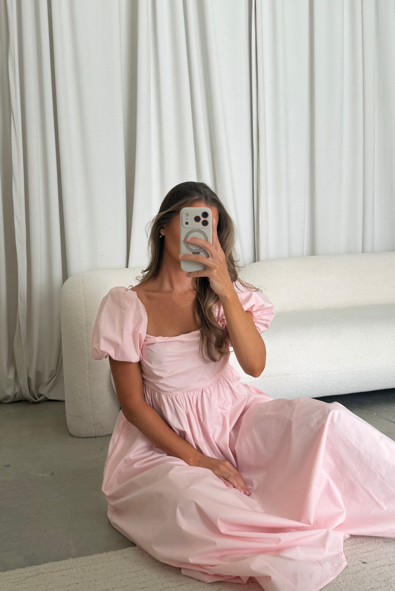 pink cotton on dress JOIE Midi Dress