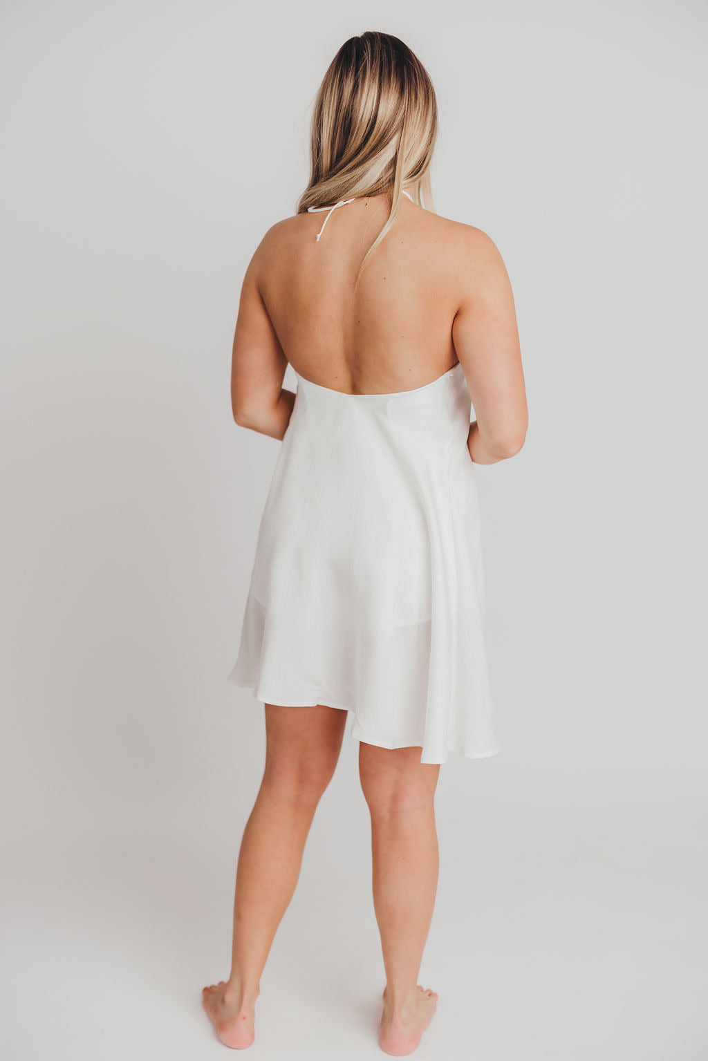 Layne Mini Dress/Romper in White