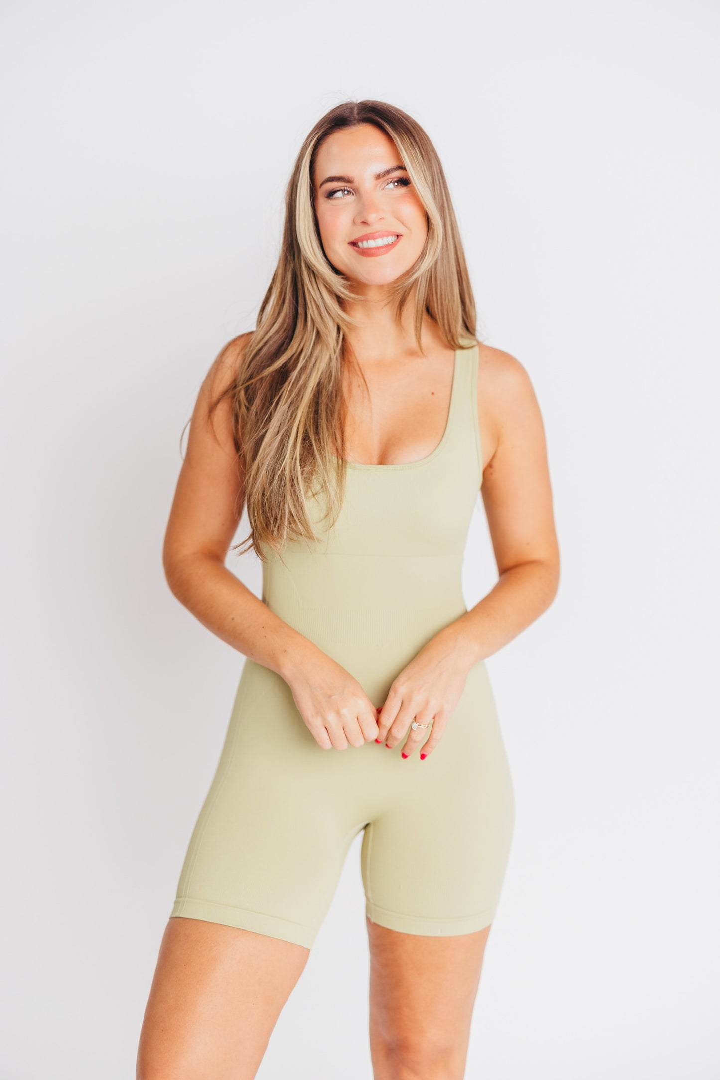 Worth The Label Romper in Green