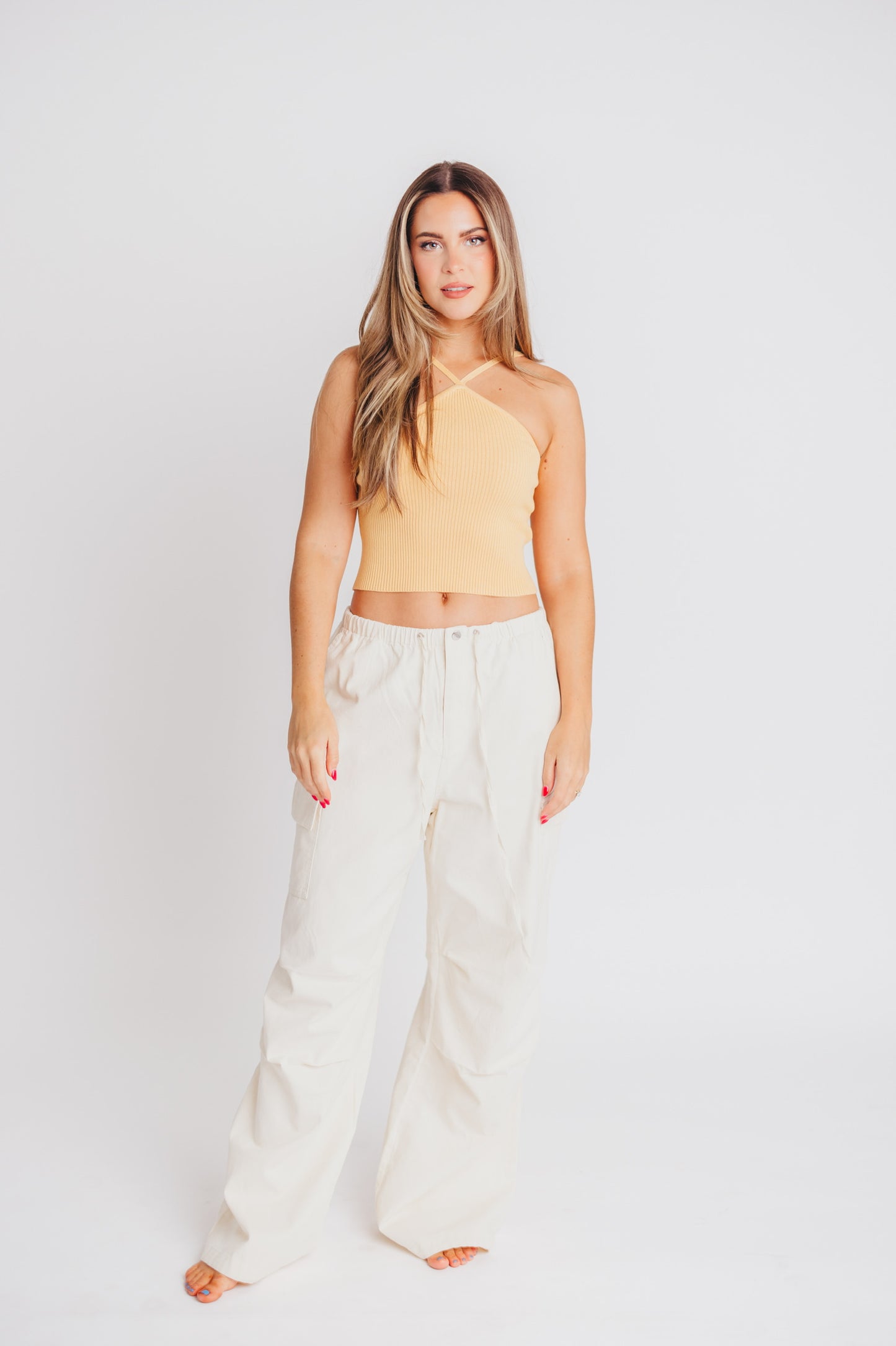 Briar Ribbed Tank in Yellow