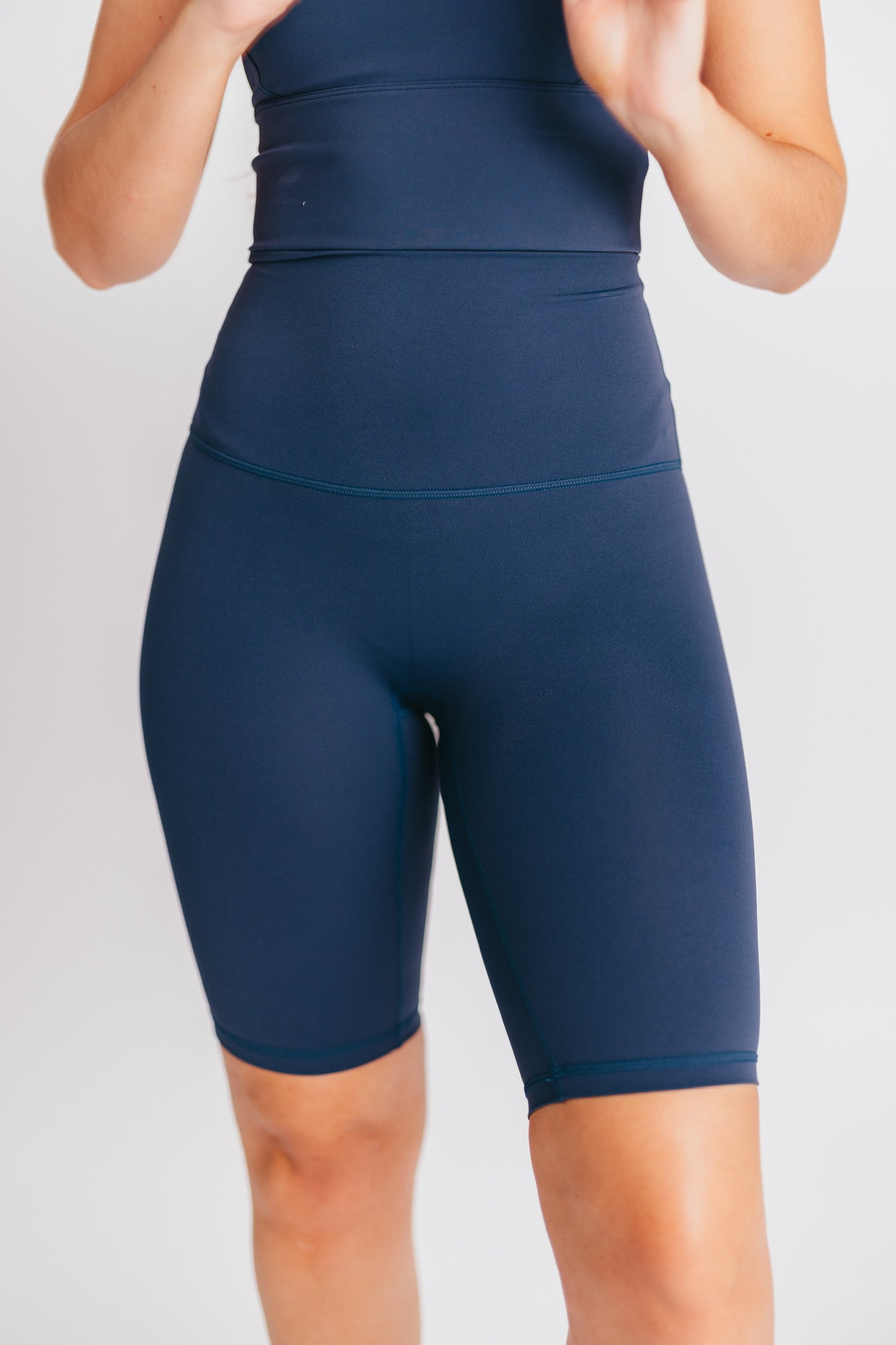 Worth The Label Biker Shorts in Navy Blue