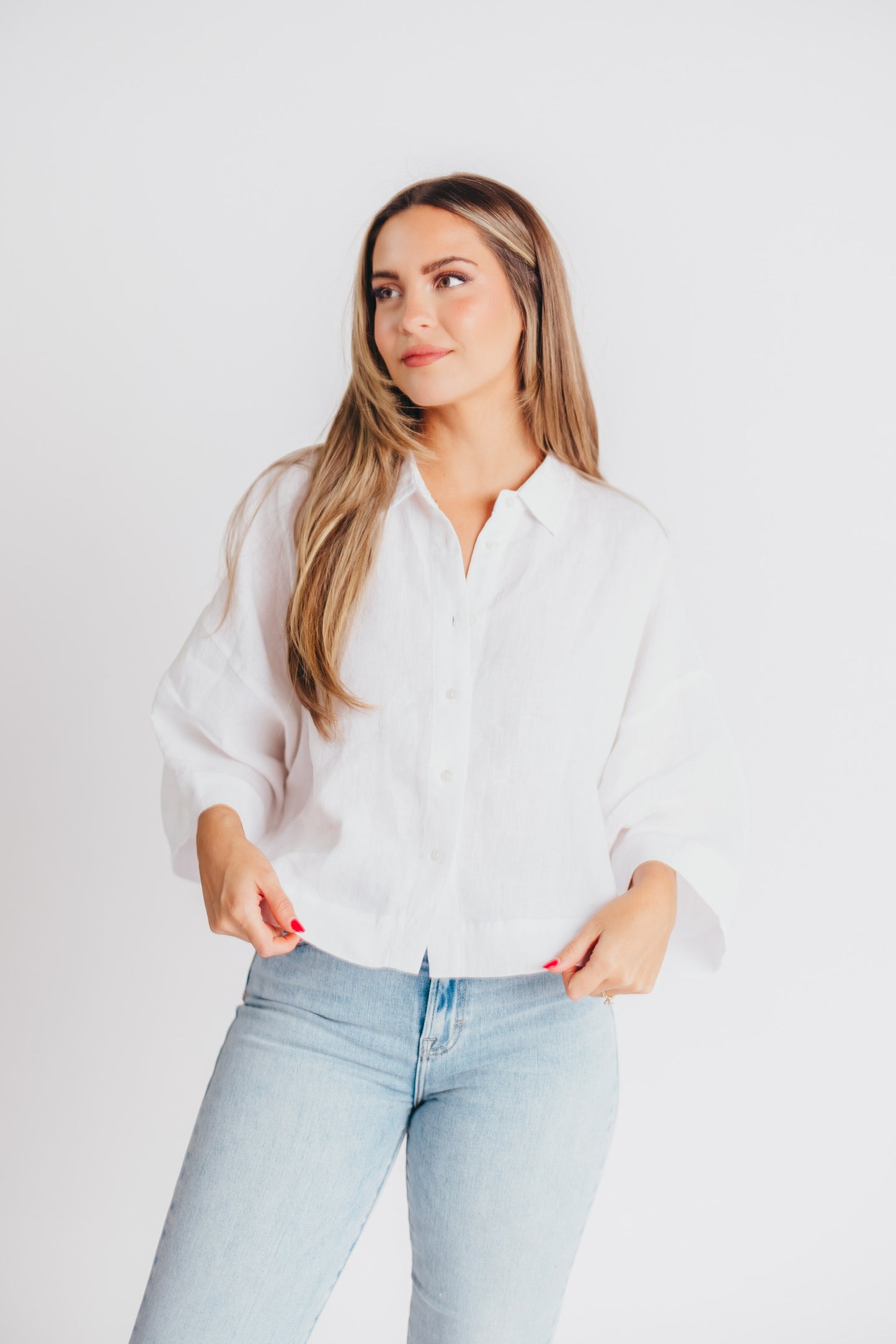 Lisbon Short Sleeve Linen Button-Up