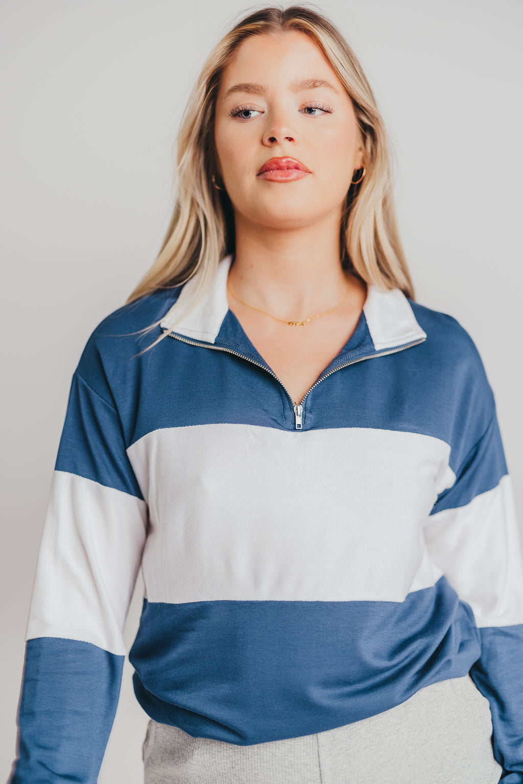 Bexley Stripe Top in Ocean