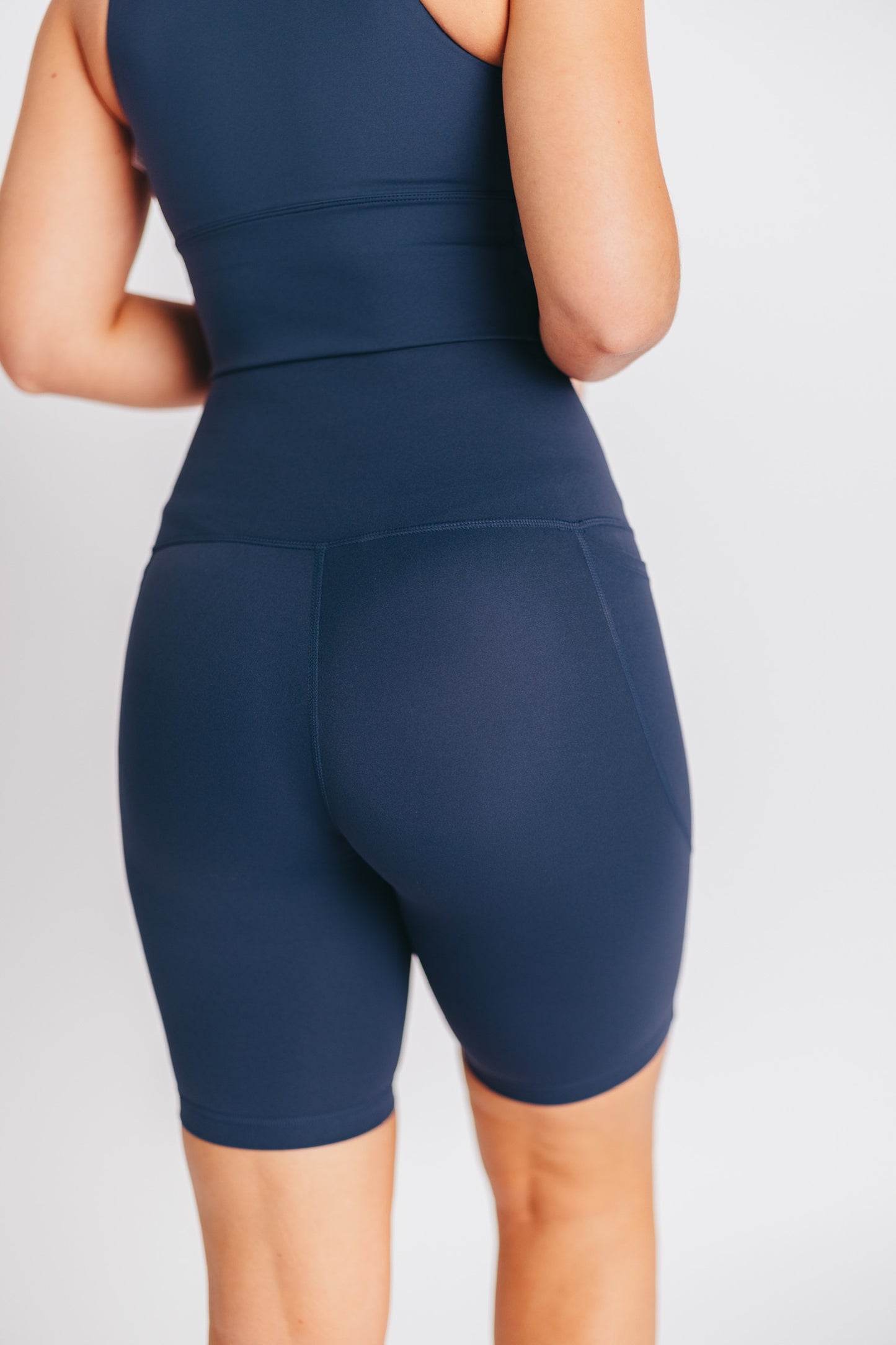 Worth The Label Biker Shorts in Navy Blue