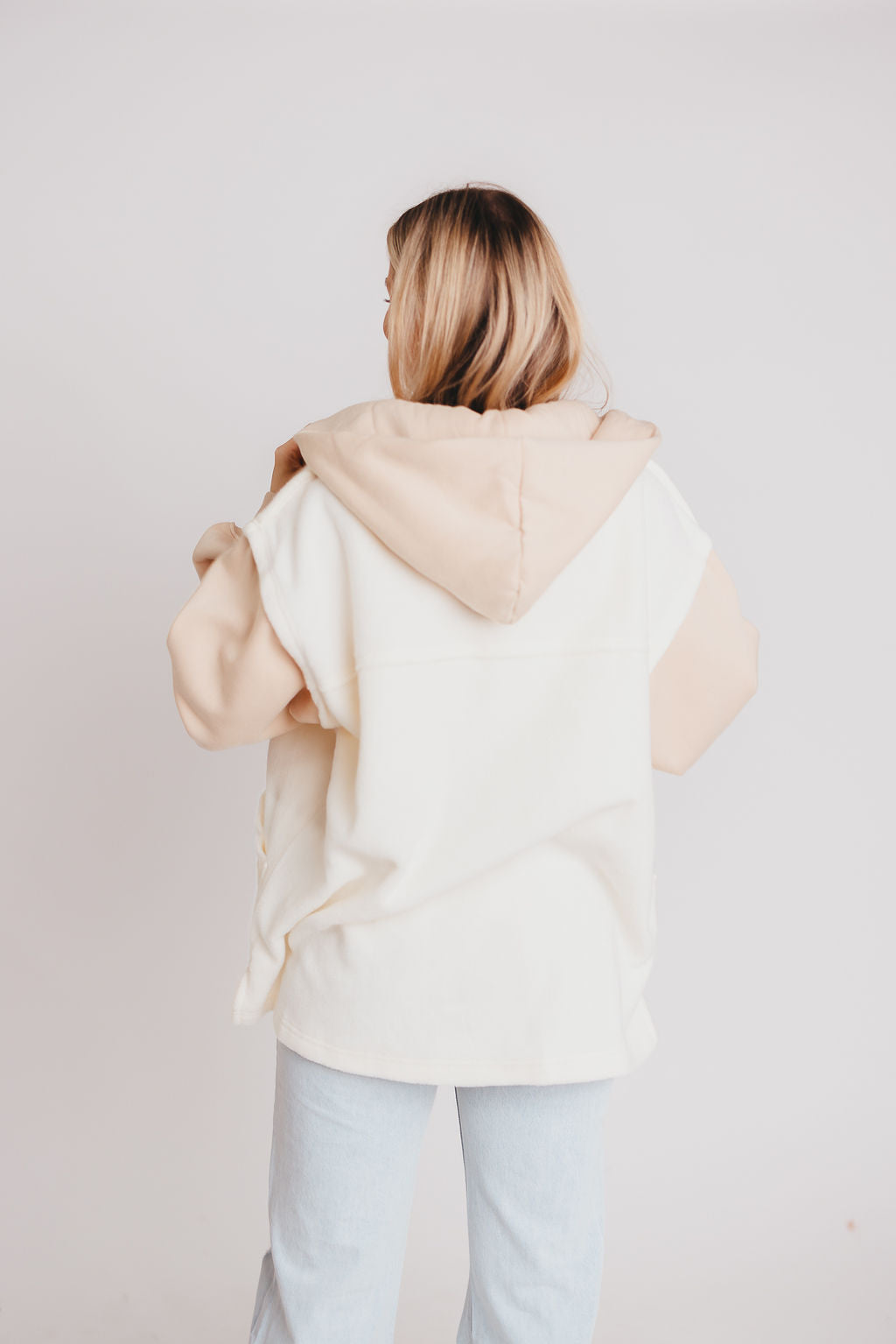 Irene Jacket in White & Natural