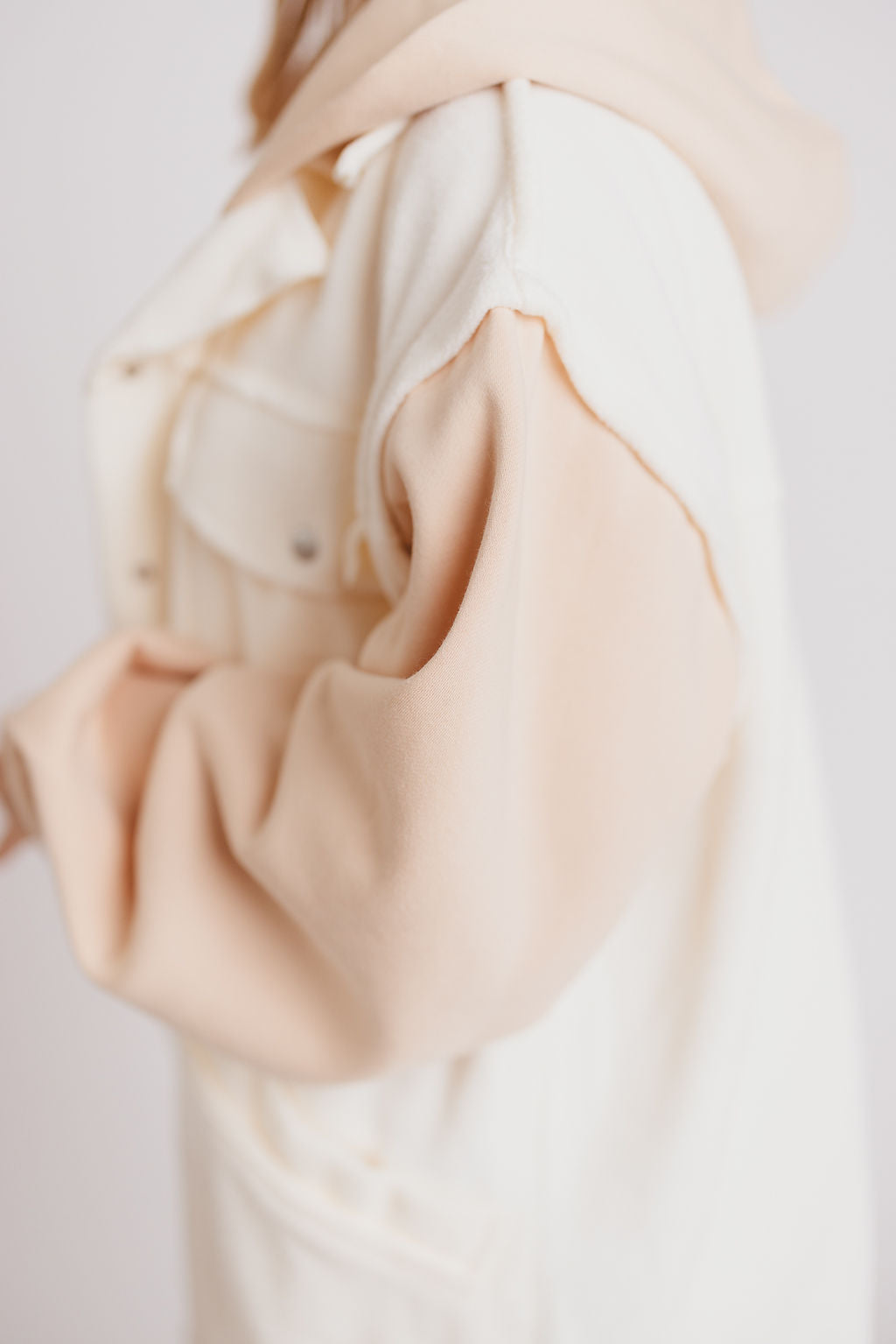 Irene Jacket in White & Natural