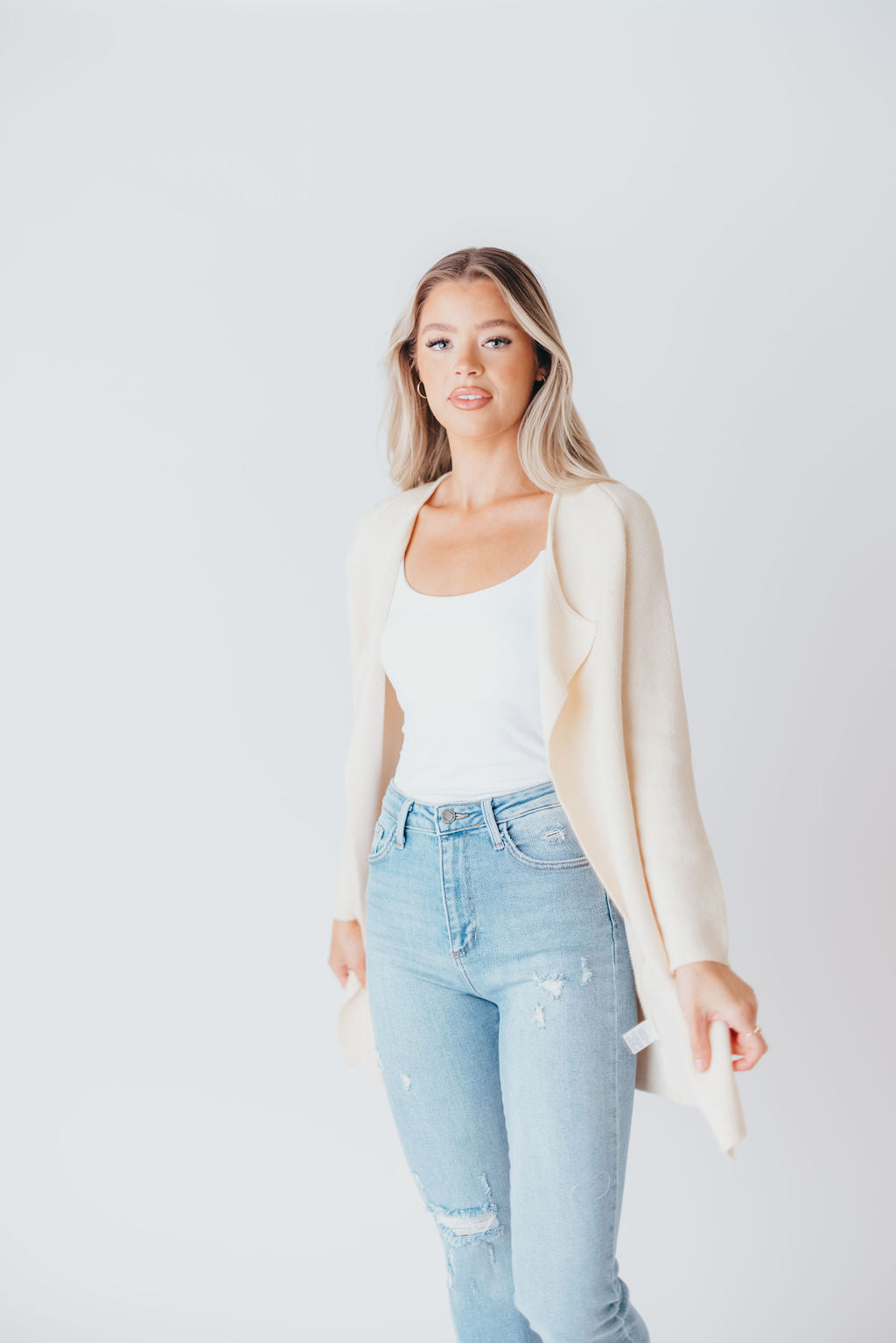 Like No Other Coatigan in Cream (M-3XL)