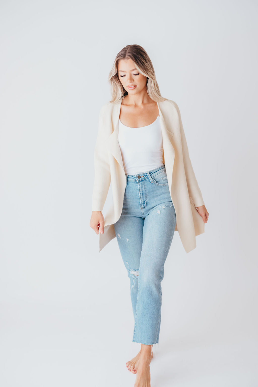 Like No Other Coatigan in Cream (M-3XL)