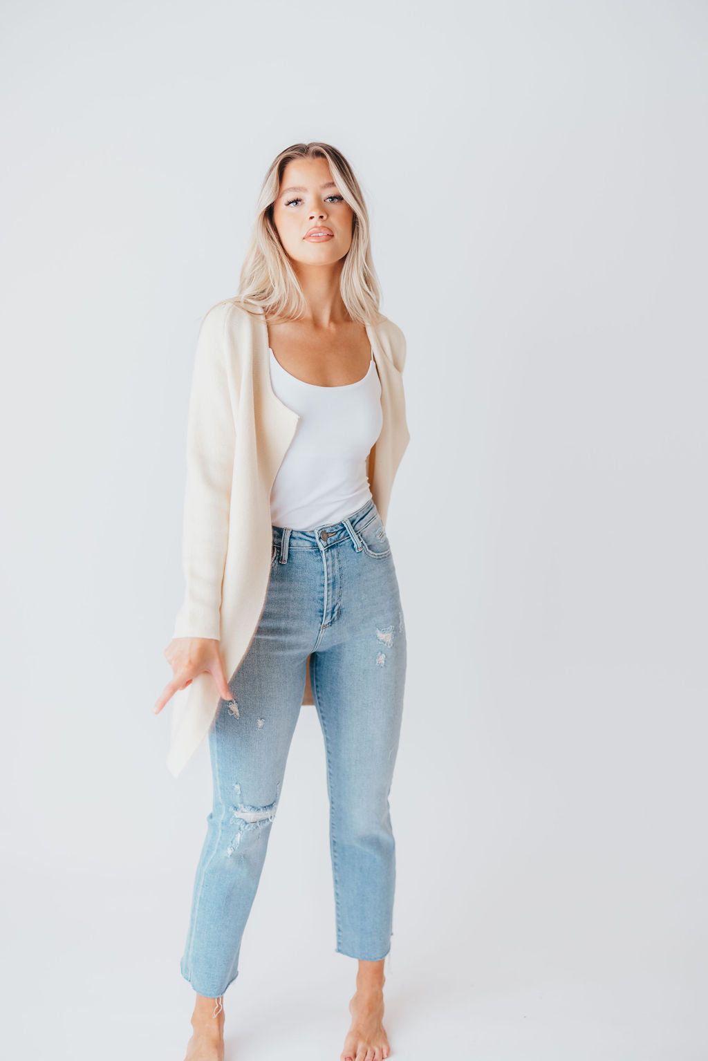Like No Other Coatigan in Cream (M-3XL)