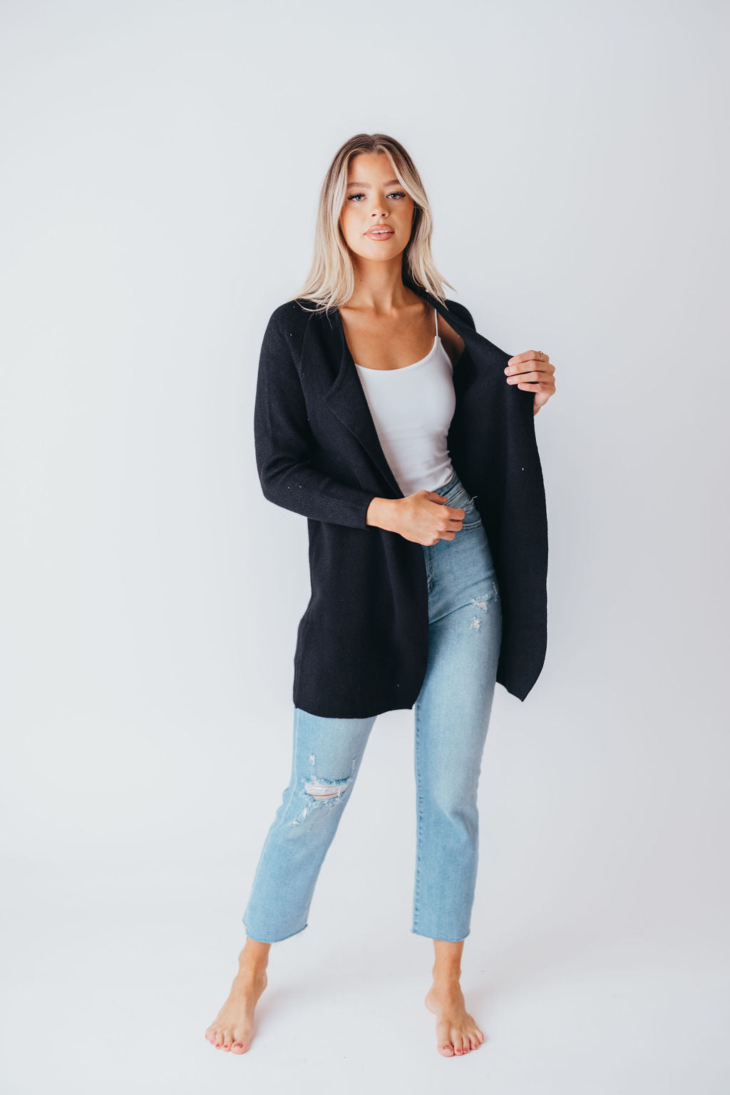 Like No Other Coatigan in Black (M-3XL)