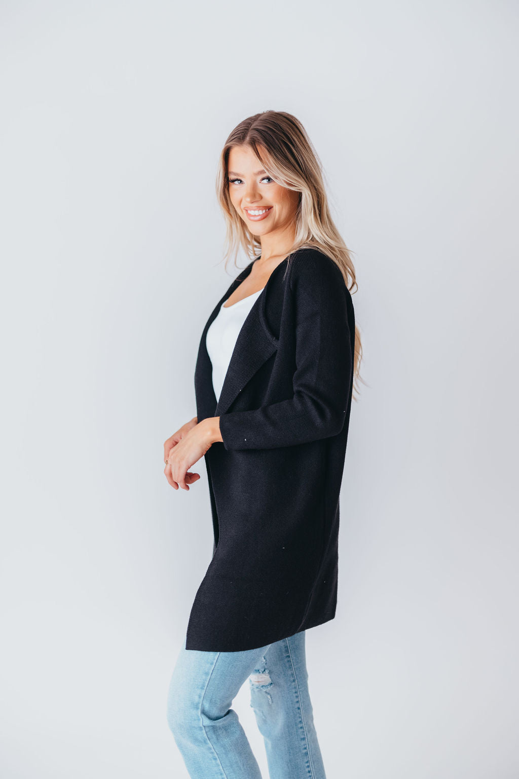 Like No Other Coatigan in Black (M-3XL)