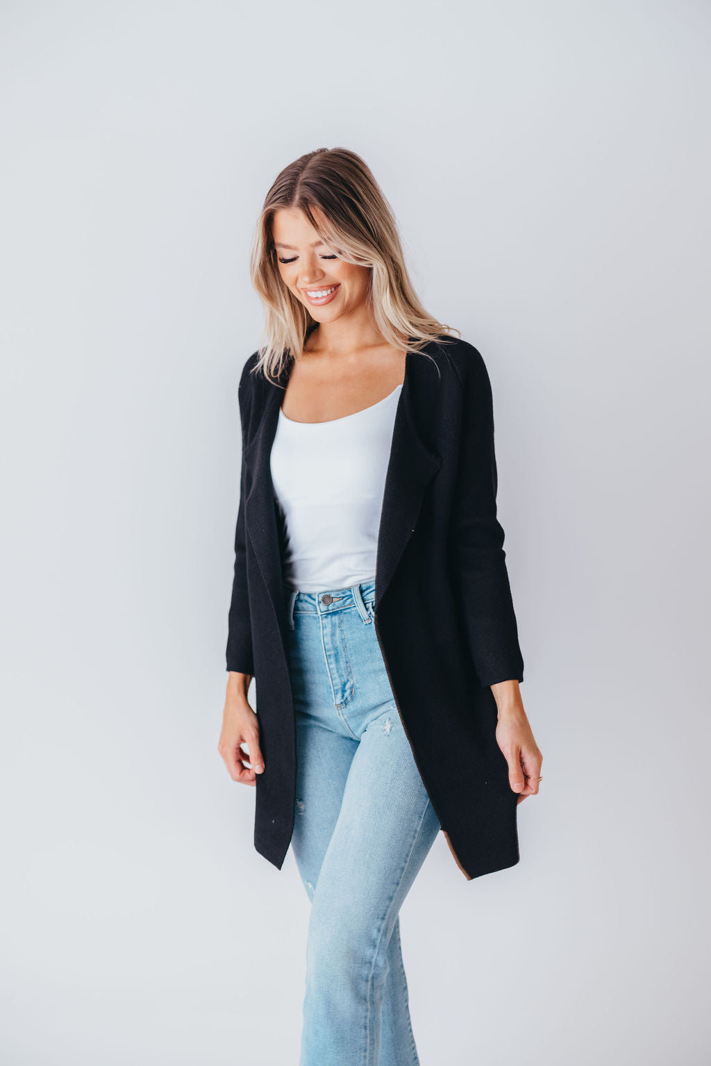 Like No Other Coatigan in Black (M-3XL)