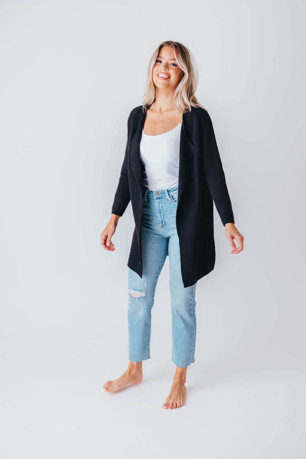 Like No Other Coatigan in Black (M-3XL)