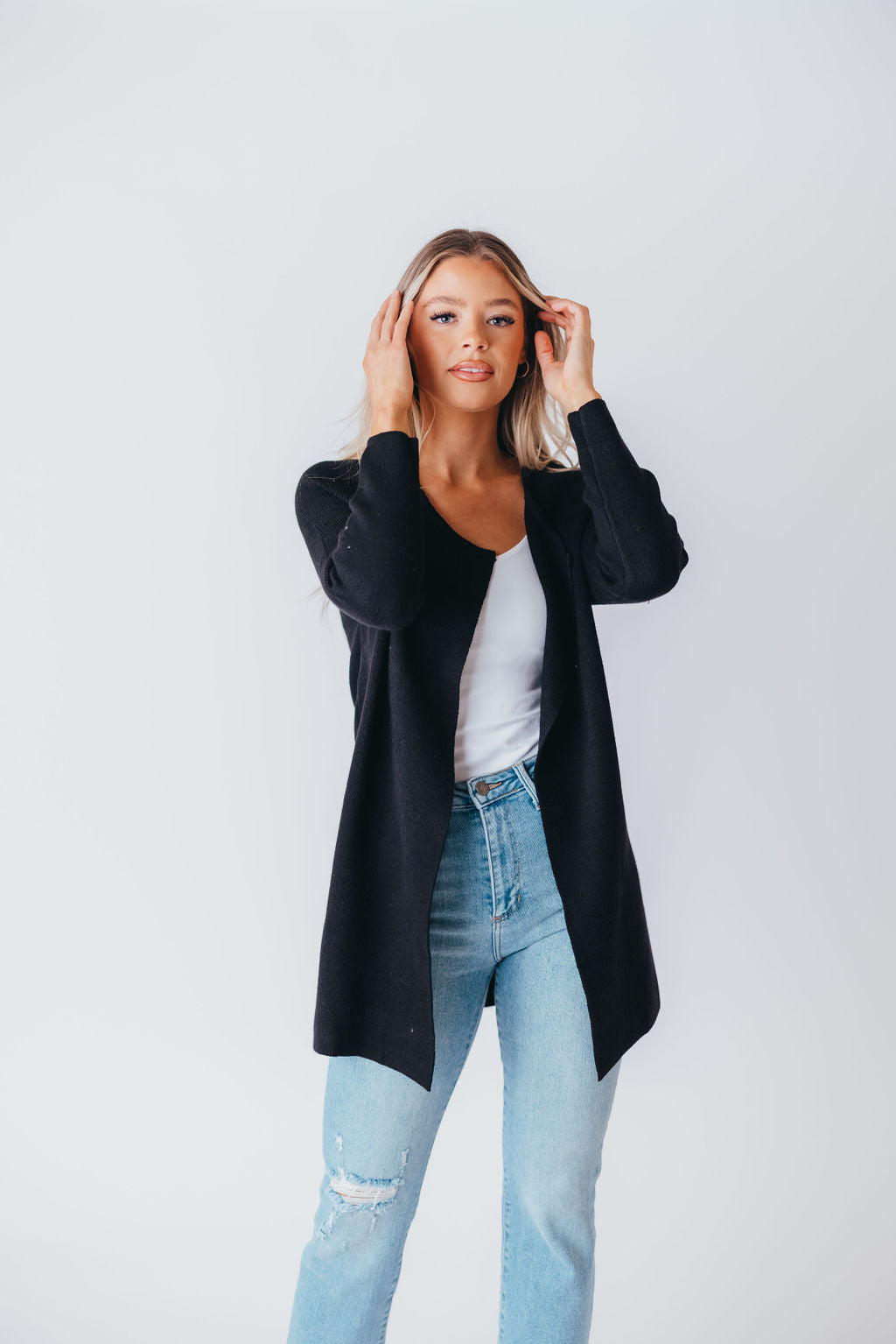 Like No Other Coatigan in Black (M-3XL)