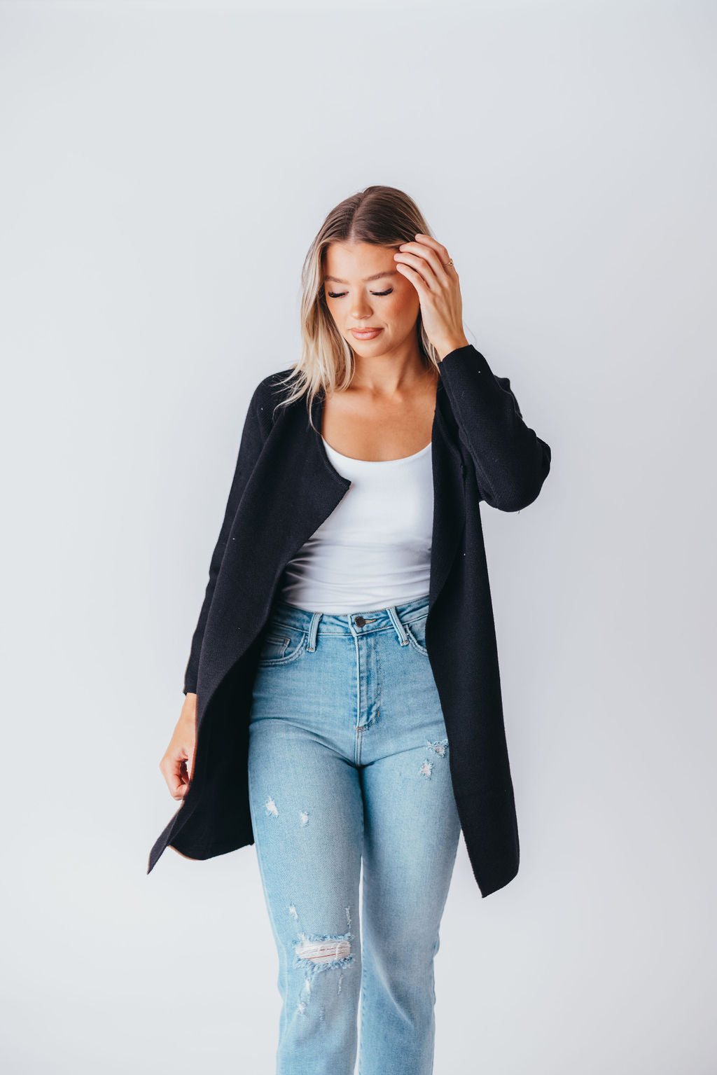 Like No Other Coatigan in Black (M-3XL)