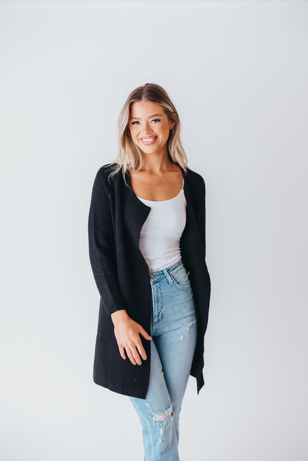 Like No Other Coatigan in Black (M-3XL)