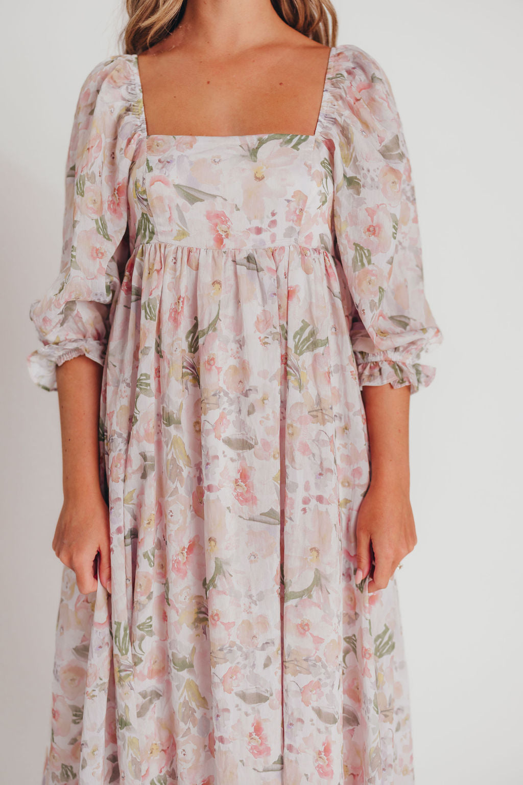 Mona Maxi Dress in Fall Floral - Bump Friendly - Inclusive Sizing (S-3XL)