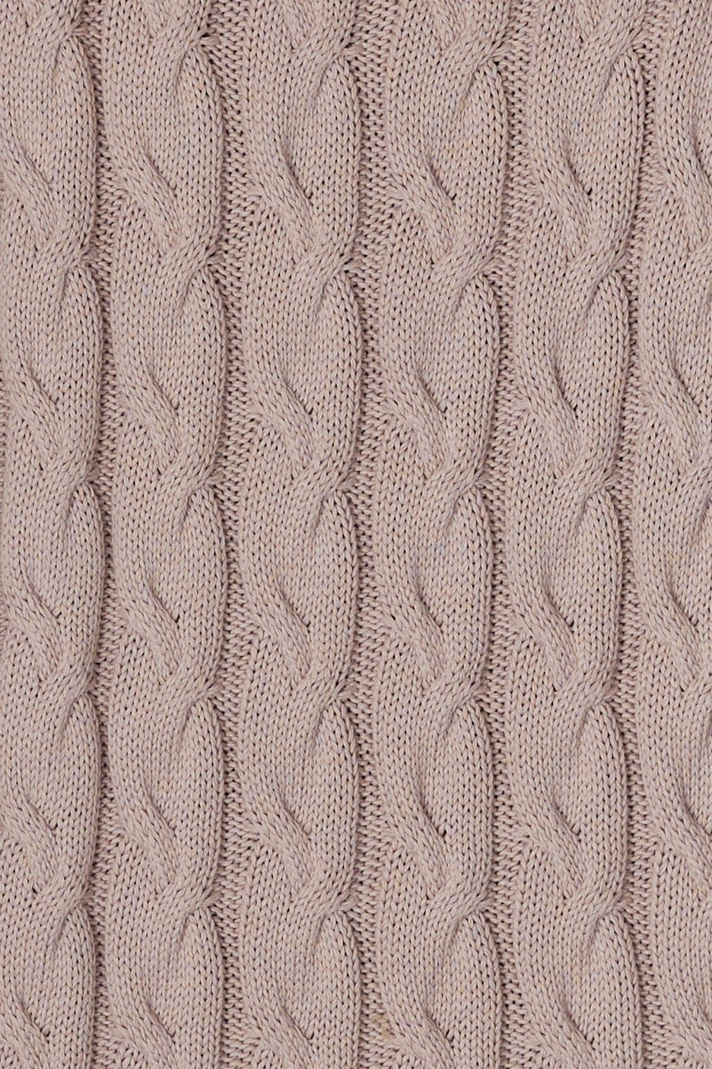 Lottie 100% Cotton Knit Midi Skirt in Dusty Rose