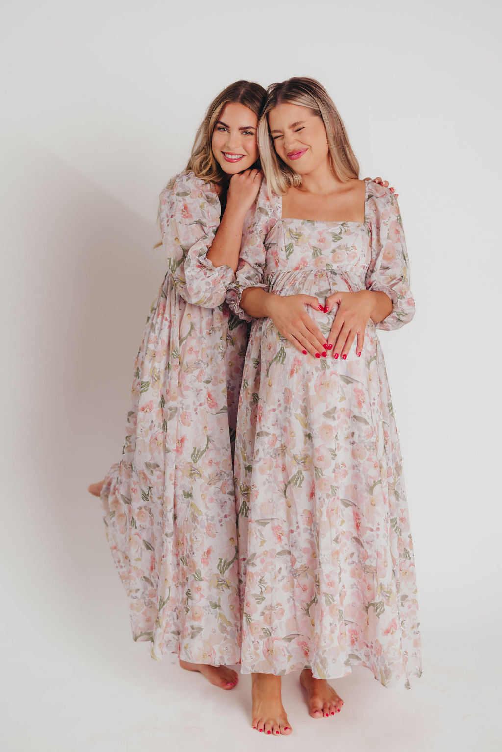 Mona Maxi Dress in Fall Floral - Bump Friendly - Inclusive Sizing (S-3XL)