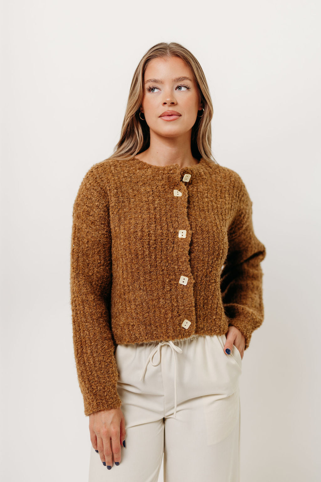 Samara Plush Cardigan Top in Dark Mustard – Worth Collective