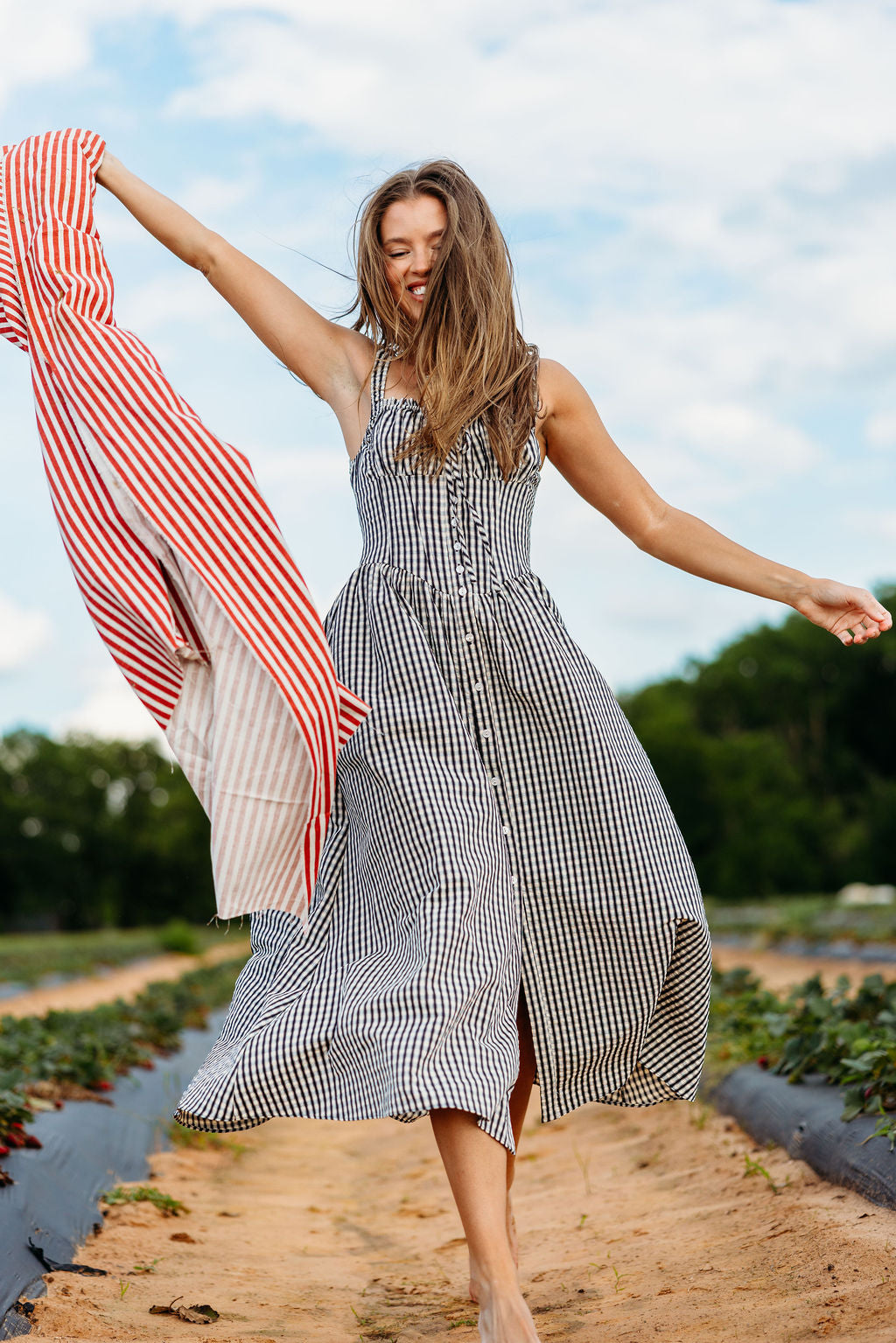 ASTR Temperance Maxi Dress in Black Gingham – Worth Collective