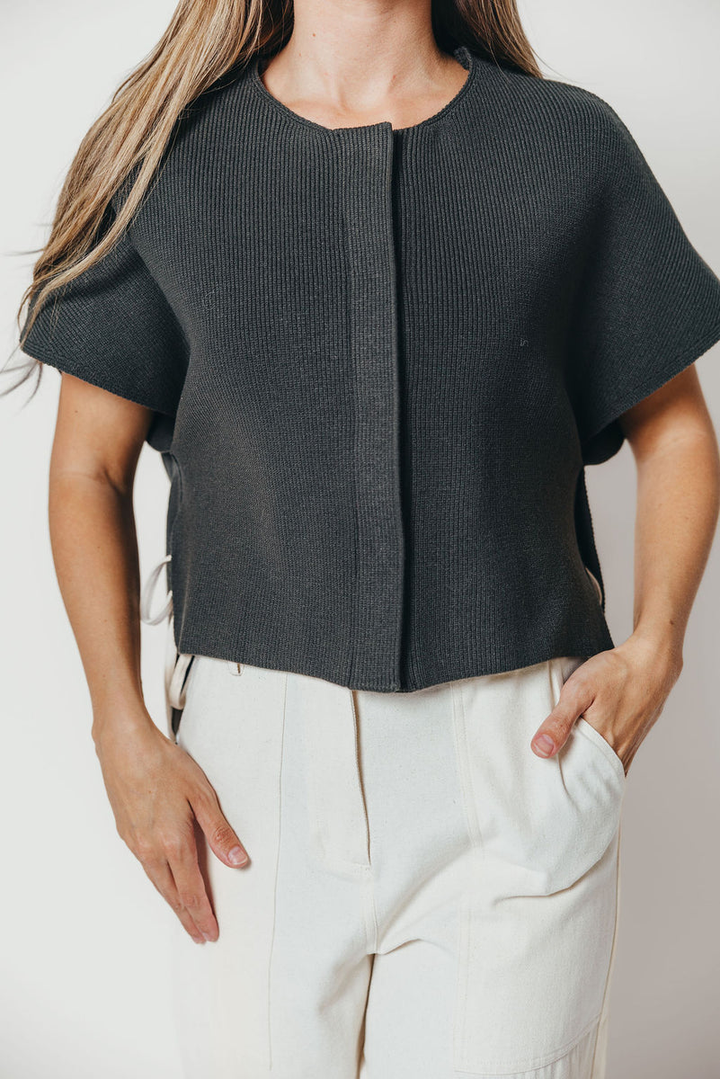 Vicki Hidden Button Cardigan Top in Olive *Final Sale* – Worth Collective