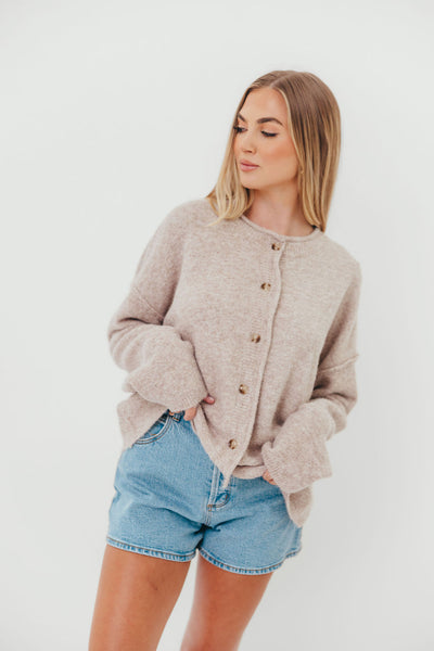 Kyla Cardigan Sweater in Oatmeal – Worth Collective