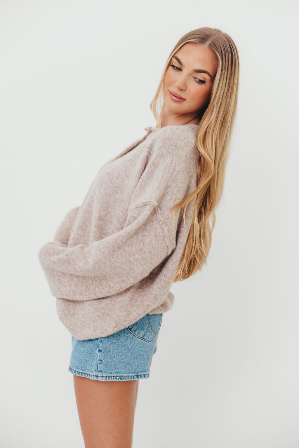 Kyla Cardigan Sweater in Oatmeal – Worth Collective