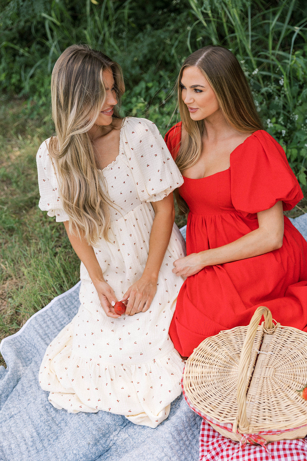Livvy 100% Cotton Maxi Dress in Cherries - Bump Friendly
