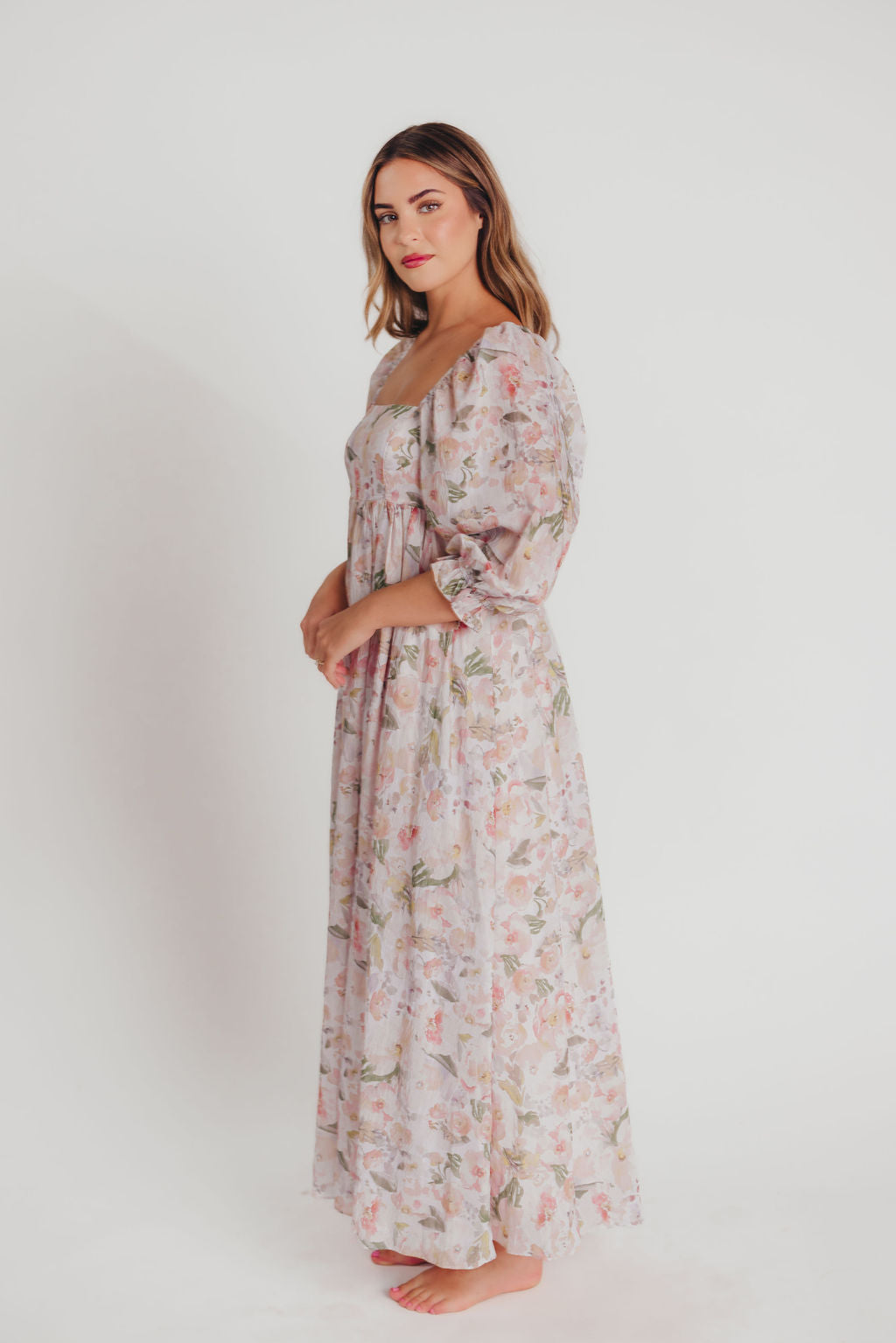 Mona Maxi Dress in Fall Floral - Bump Friendly - Inclusive Sizing (S-3XL)