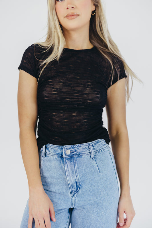 Olivia Lace Top in Black