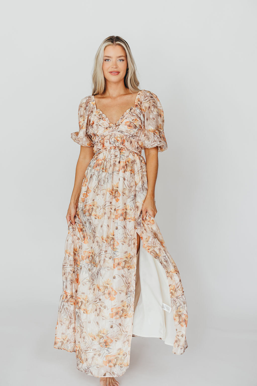 ワンピース VALLO DE NEAR Daphne flower dress Ivory image_ab6c7c68-65de-4e47-8c0d-