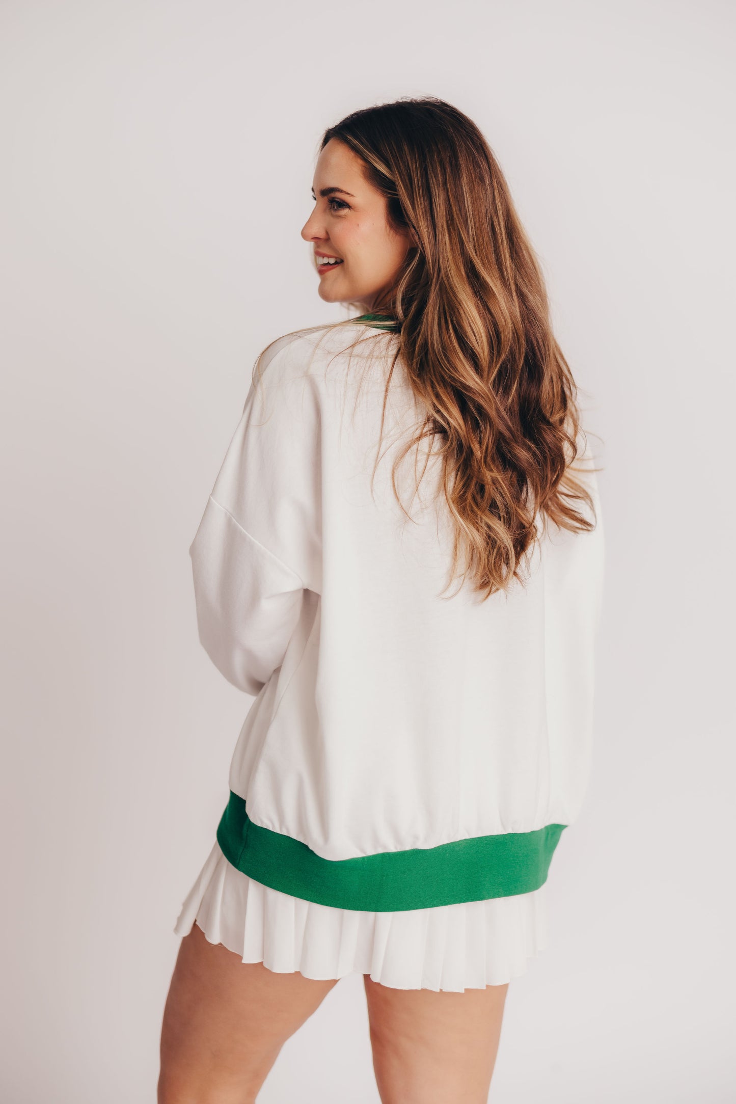Racquet Club Pullover in White