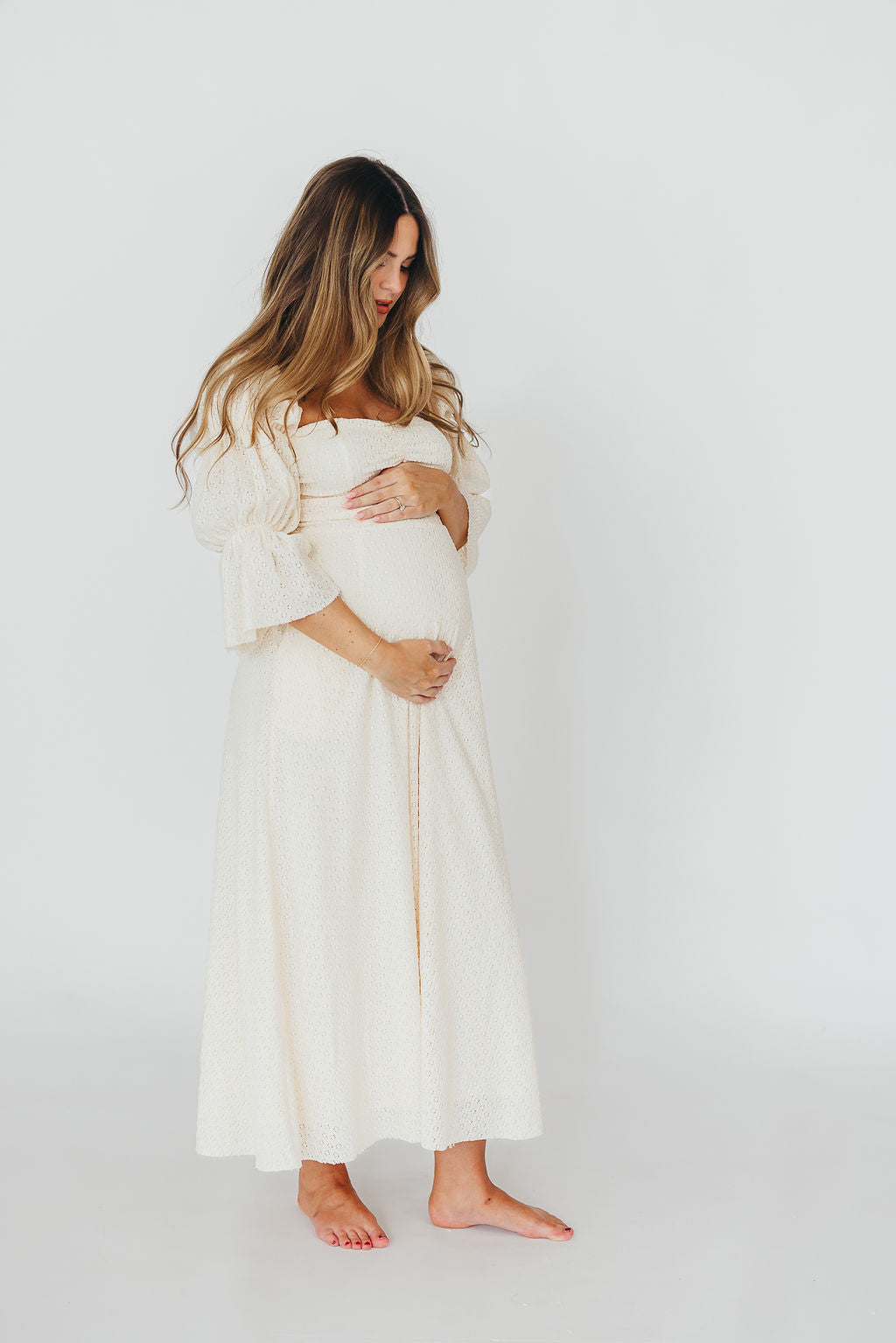 Maternity Shoot Dresses For Women Women Off Shoulder Long Sleeve