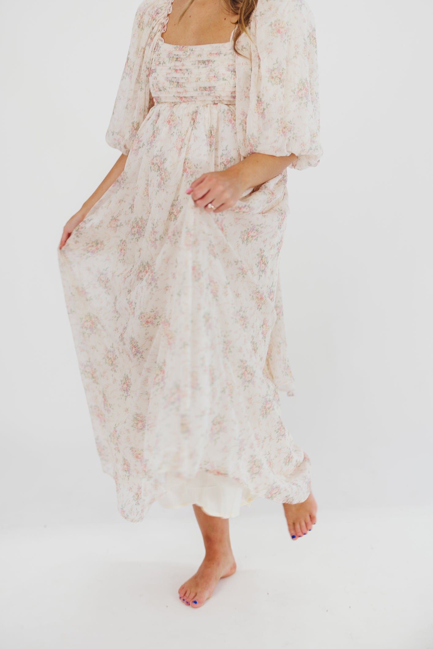 Melody Maxi Dress in Petal Pink - Bump Friendly & Inclusive Sizing (S-3XL)