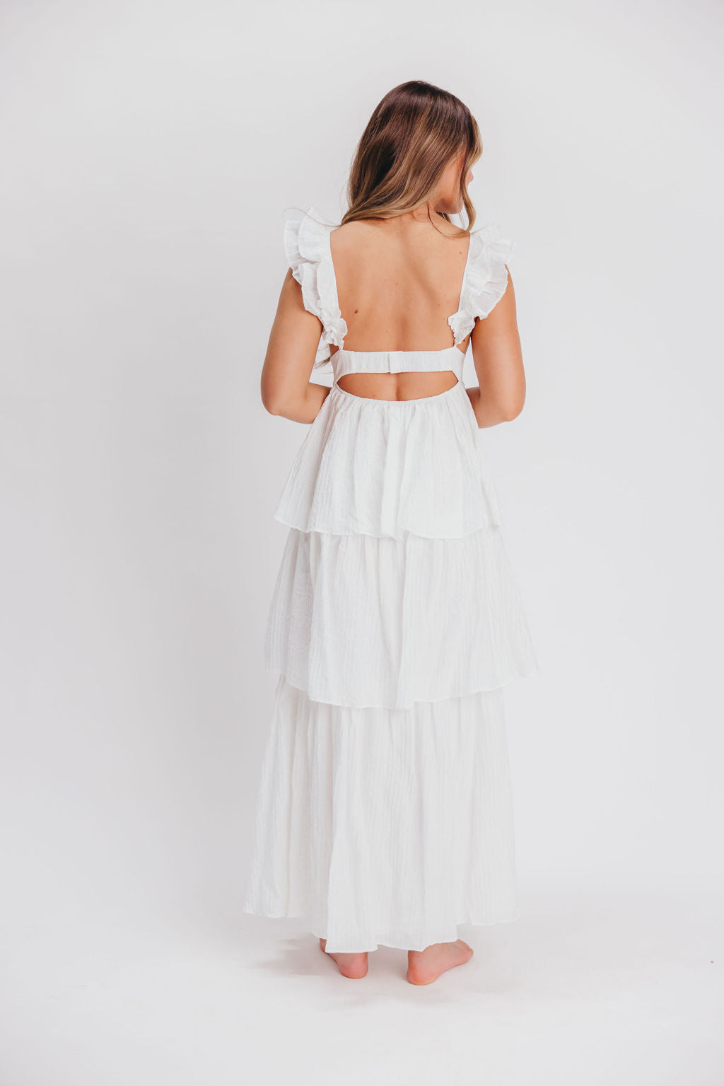 Caroline Maxi Dress in White