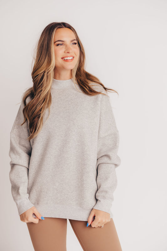 Troy Top in Heather Grey