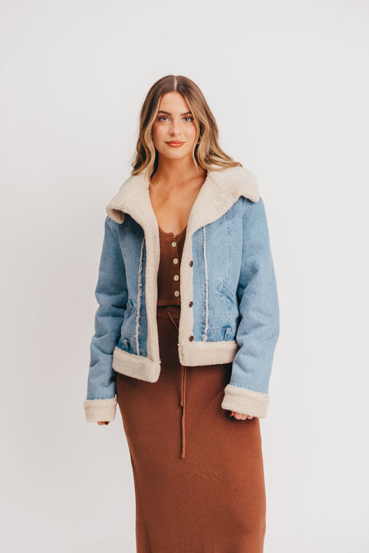 Dakota Denim Shearling Trucker Jacket