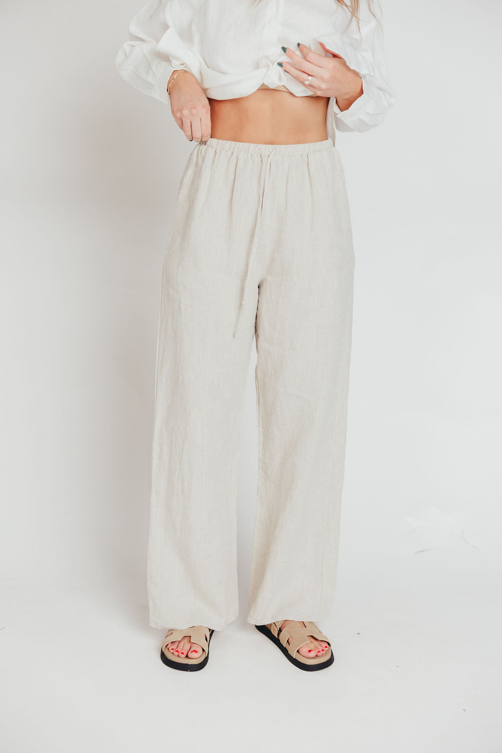 Pip Wide Leg 100% Linen Pants – Worth Collective
