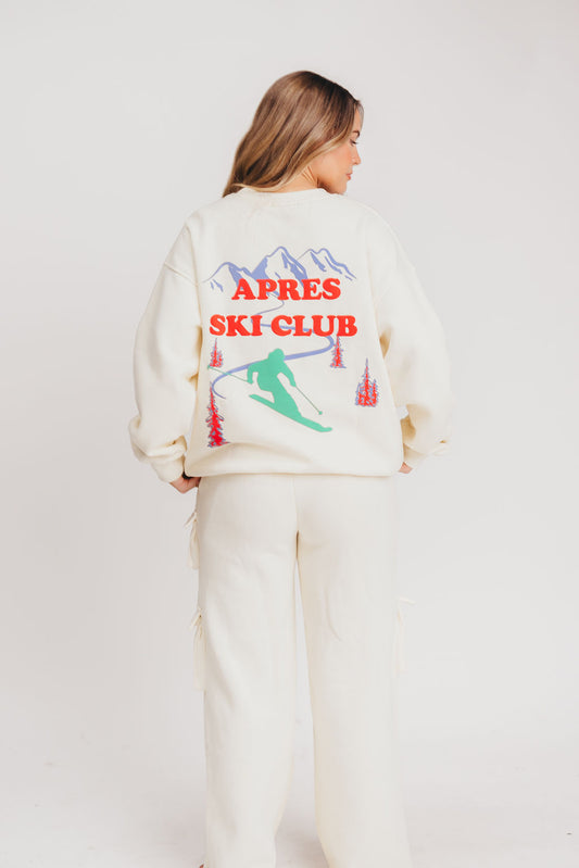 Apres Ski Club Sweatshirt in Cream