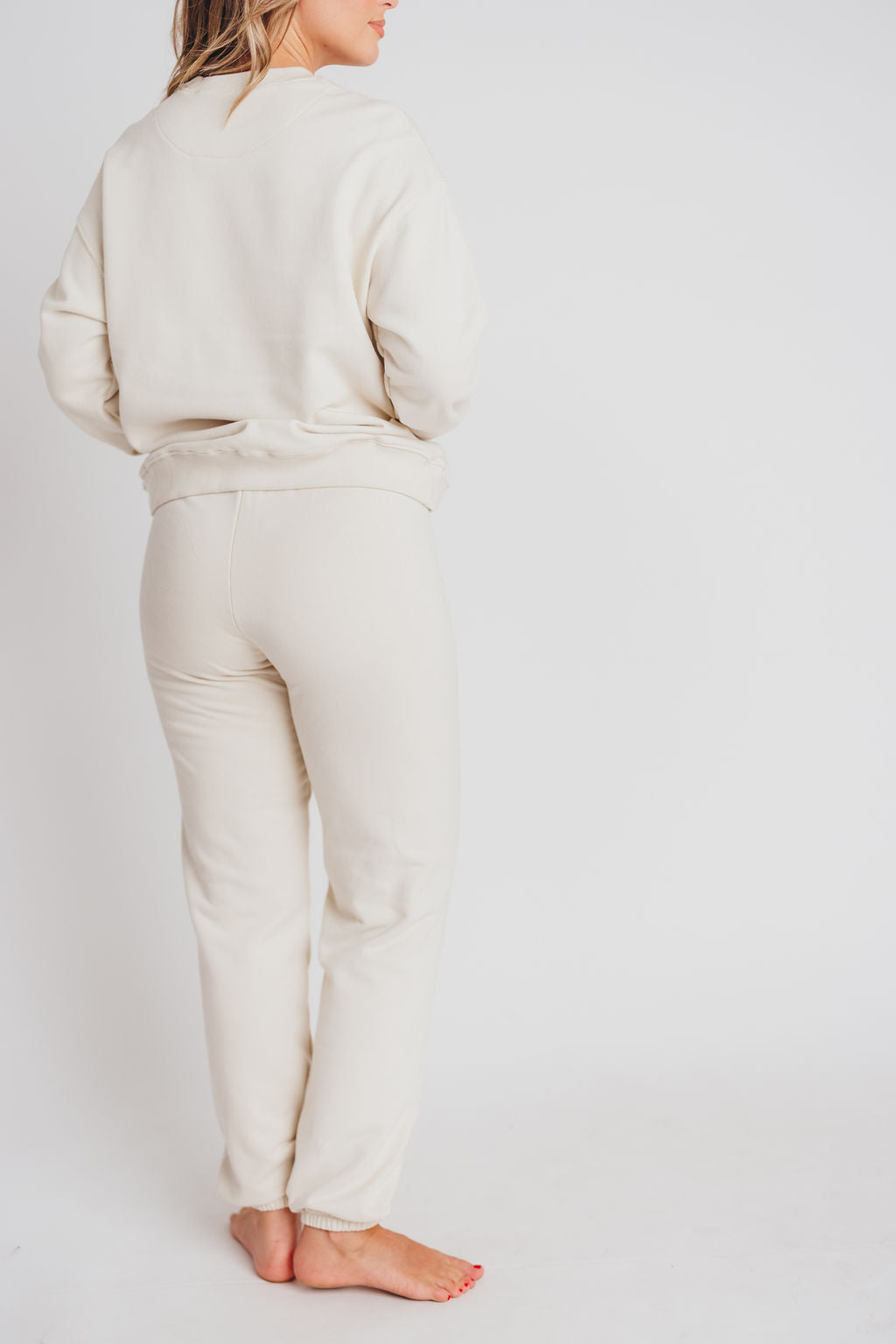 Worth the Label Oversized Joggers in Ivory Grey