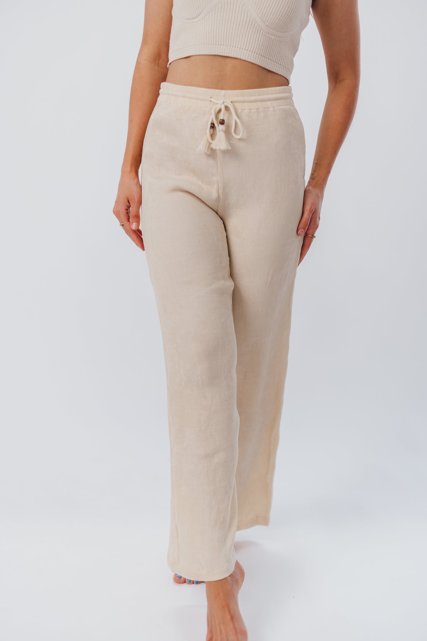 Stacy Knit Pants in Natural