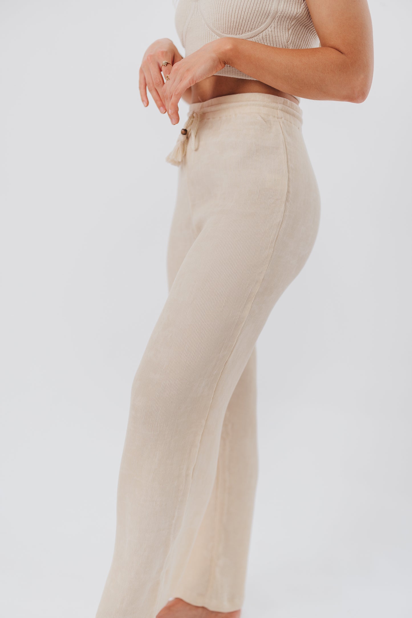 Stacy Knit Pants in Natural